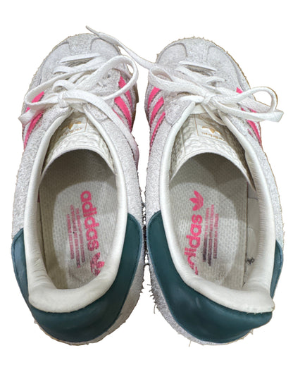 Adidas Gazelle Sneakers with Pink Stripes-SHOES-Gazelle Fashion and Style