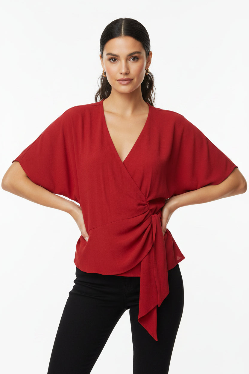 I.R.O Short Sleeve Top-TOPS-Gazelle Fashion and Style