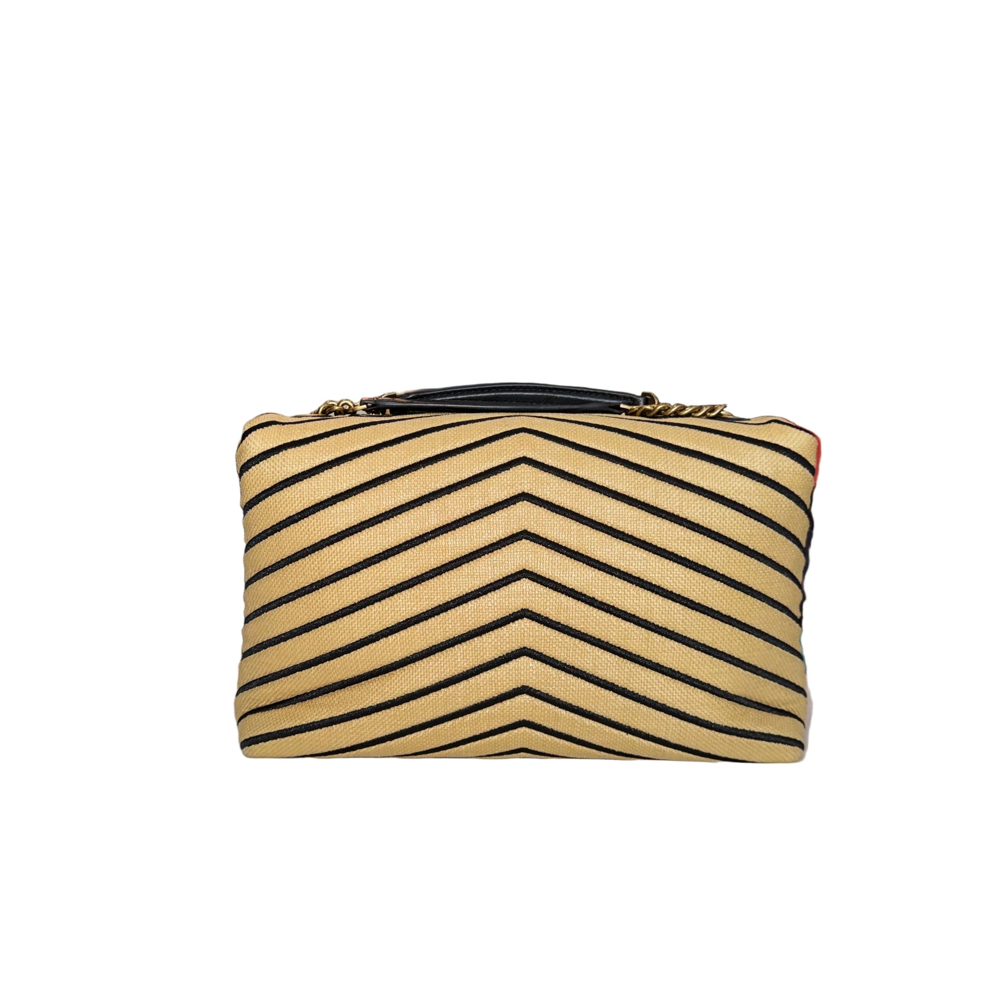 Tory Burch Kira Chevron Straw Bag- Gazelle Fashion and Style 