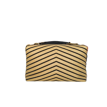 Tory Burch Kira Chevron Straw Bag- Gazelle Fashion and Style 