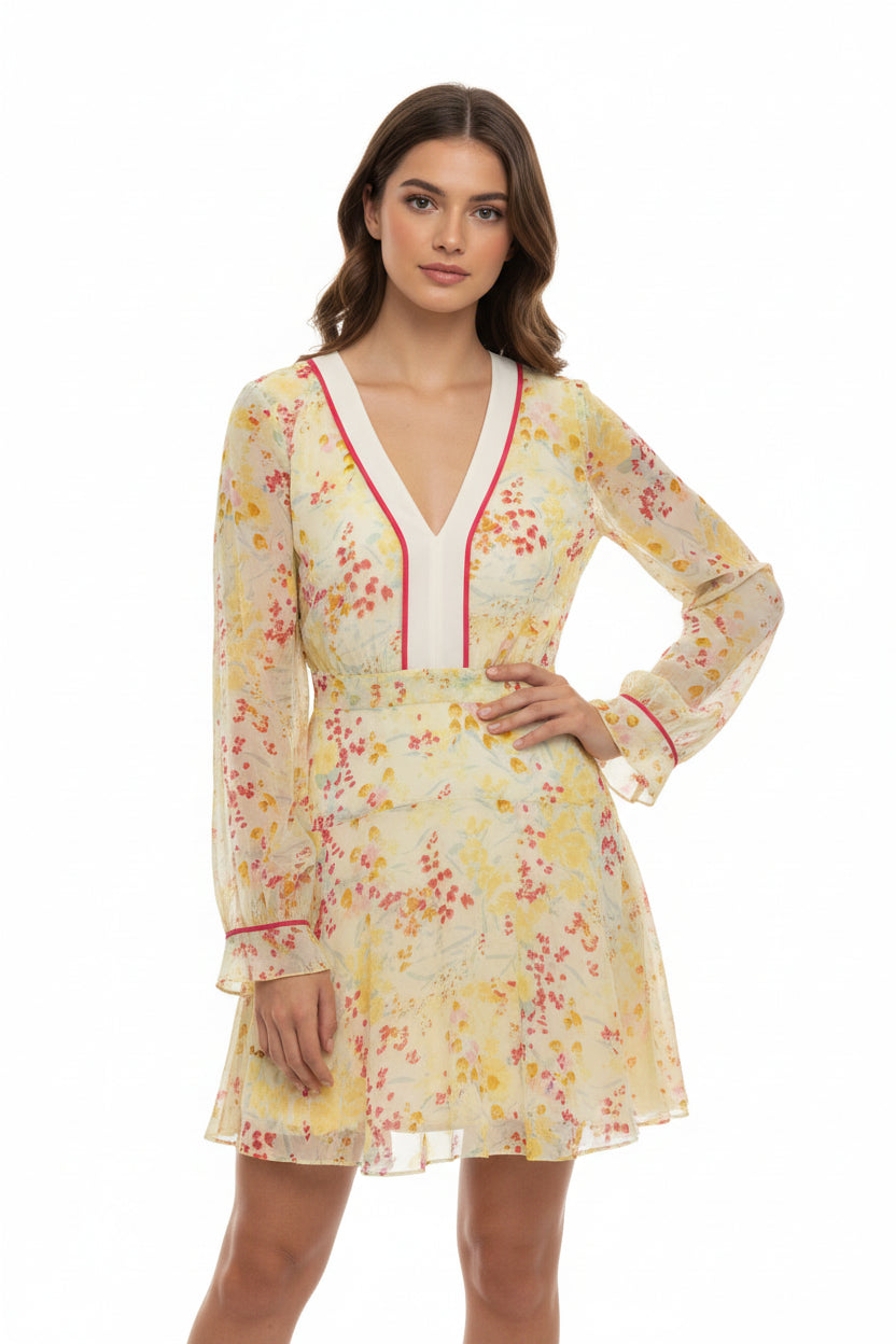 Reiss Floral Print Dress $99- Gazelle Fashion and Style 