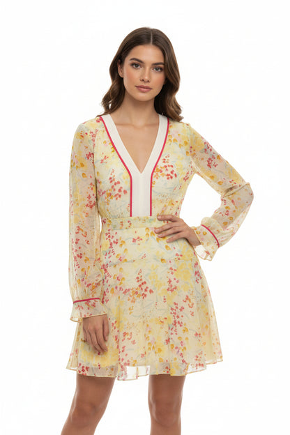 Reiss Floral Print Dress $99- Gazelle Fashion and Style 