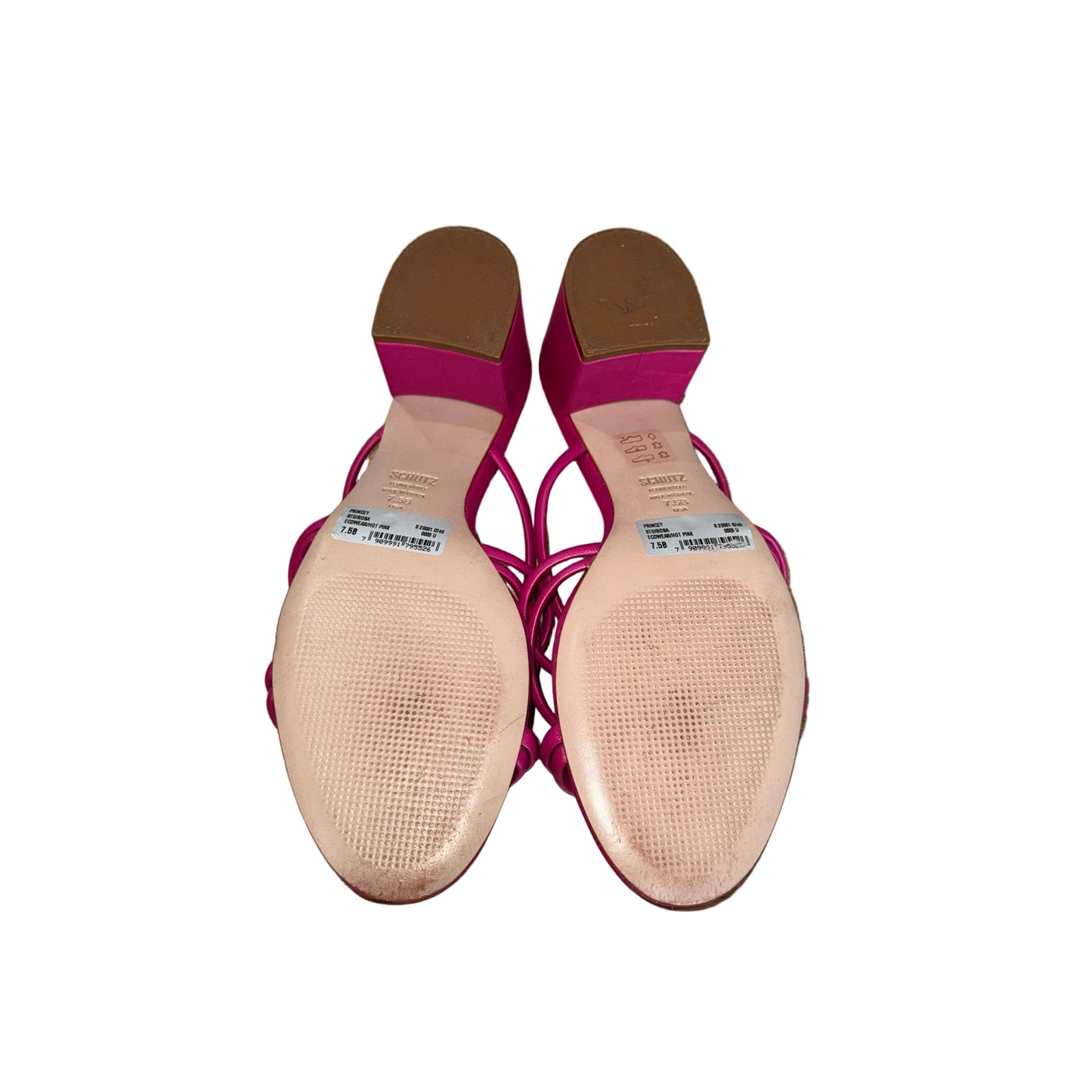 Schutz Hot Pink Leather Heels-SHOES-Gazelle Fashion and Style