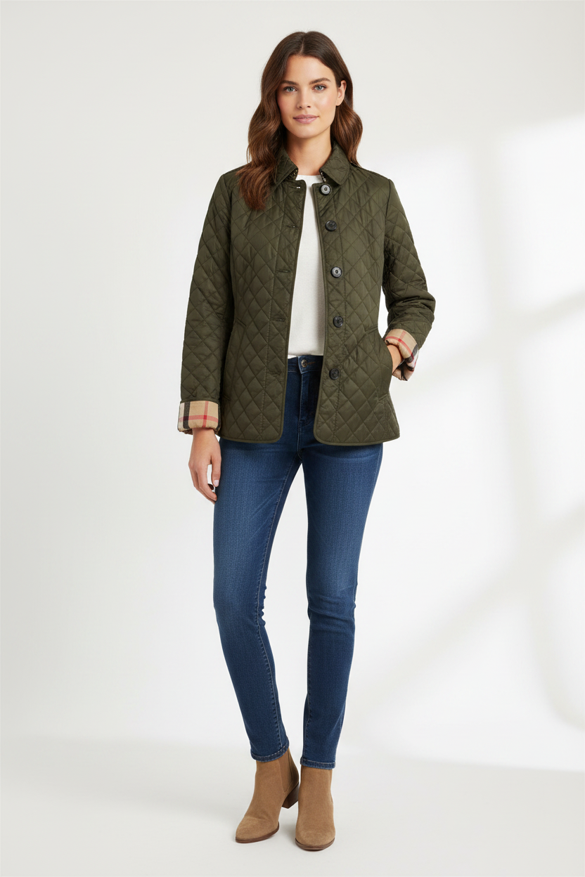 Burberry Quilted Coat-JACKETS-Gazelle Fashion and Style