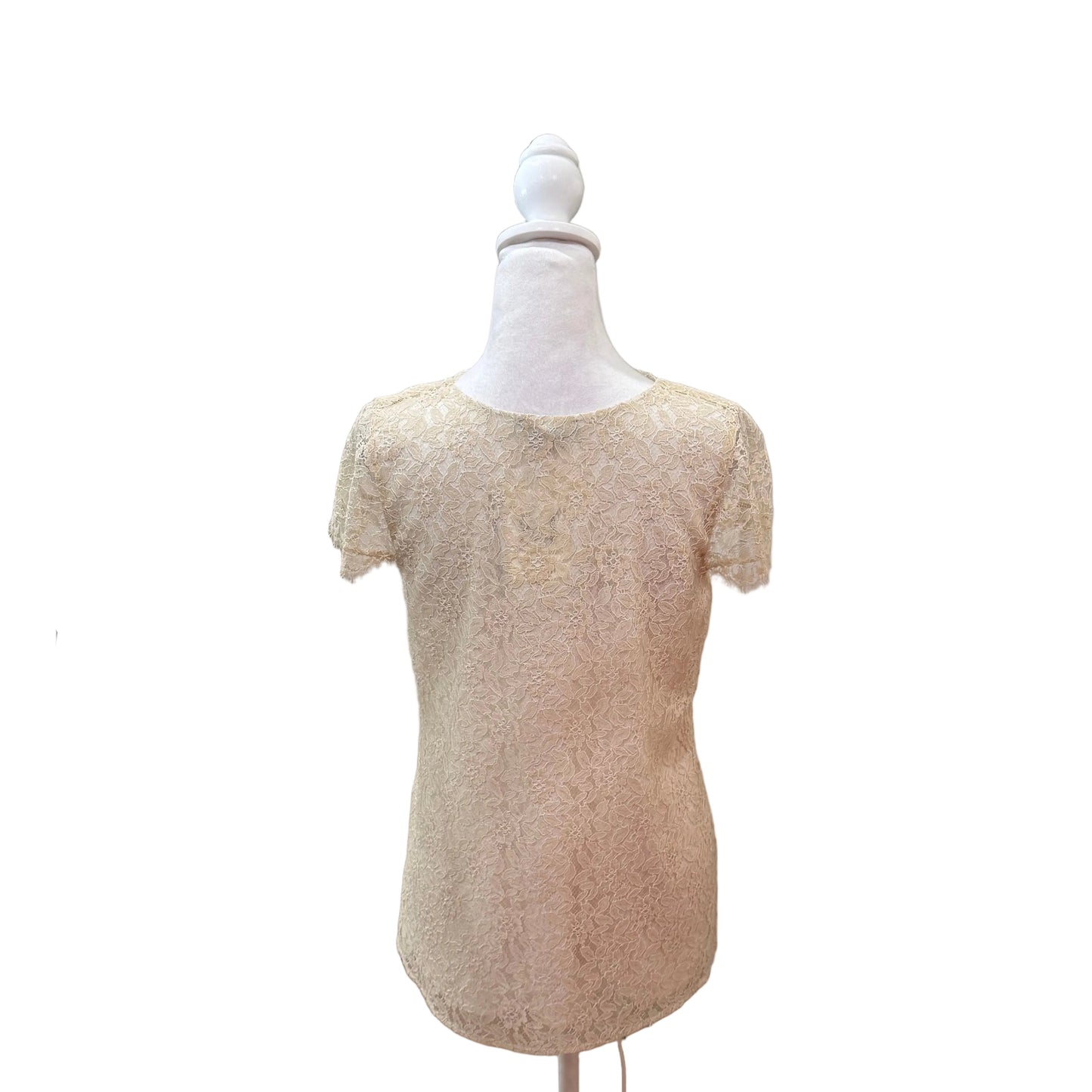 St John. Lace Trim Blouse-TOPS-Gazelle Fashion and Style