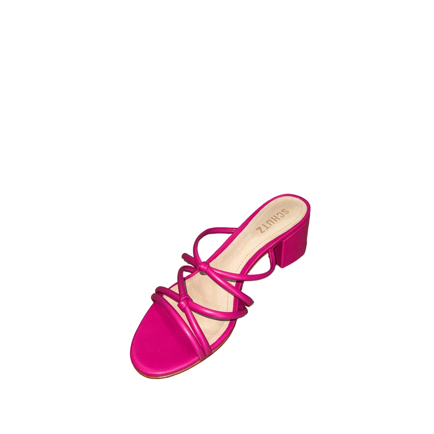 Schutz Hot Pink Leather Heels-SHOES-Gazelle Fashion and Style