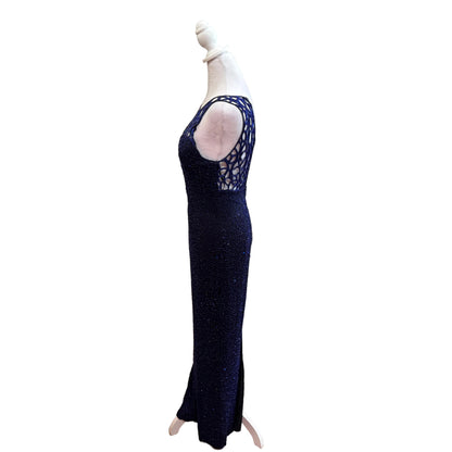 Scala Embellished Evening Gown-DRESS-Gazelle Fashion and Style