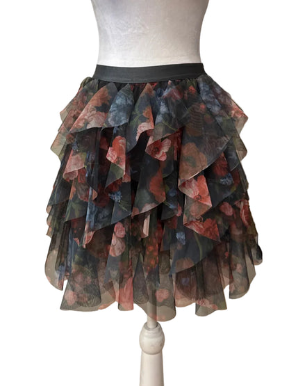 Anthropologie Floral Tulle Skirt Size- Xs $50-Skirt-Gazelle Fashion and Style