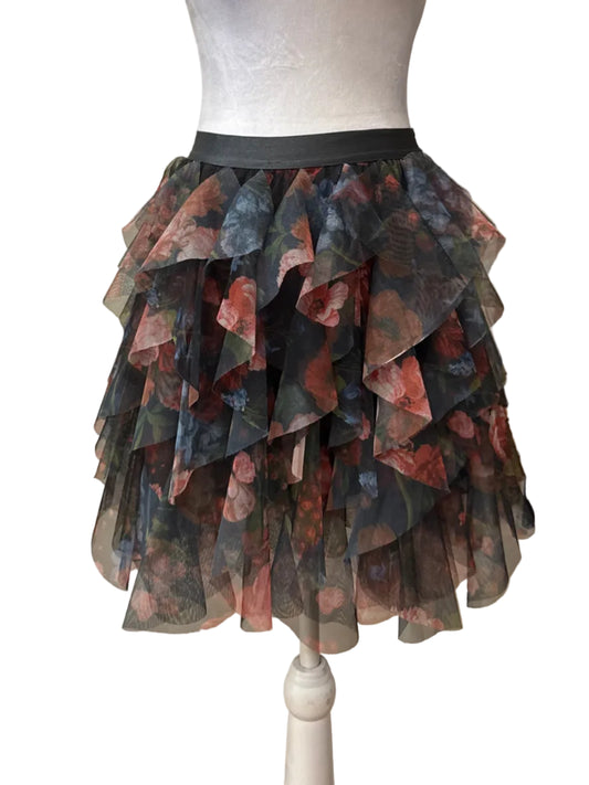 Anthropologie Floral Tulle Skirt Size- Xs $50-Skirt-Gazelle Fashion and Style