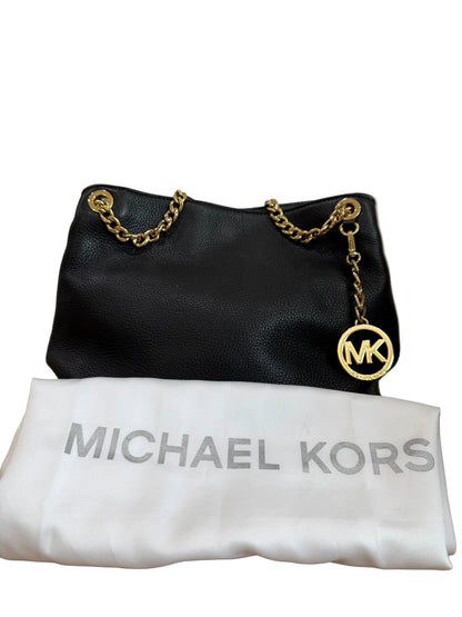 Michael Kors Black Shoulder Bag-HANDBAGS-Gazelle Fashion and Style