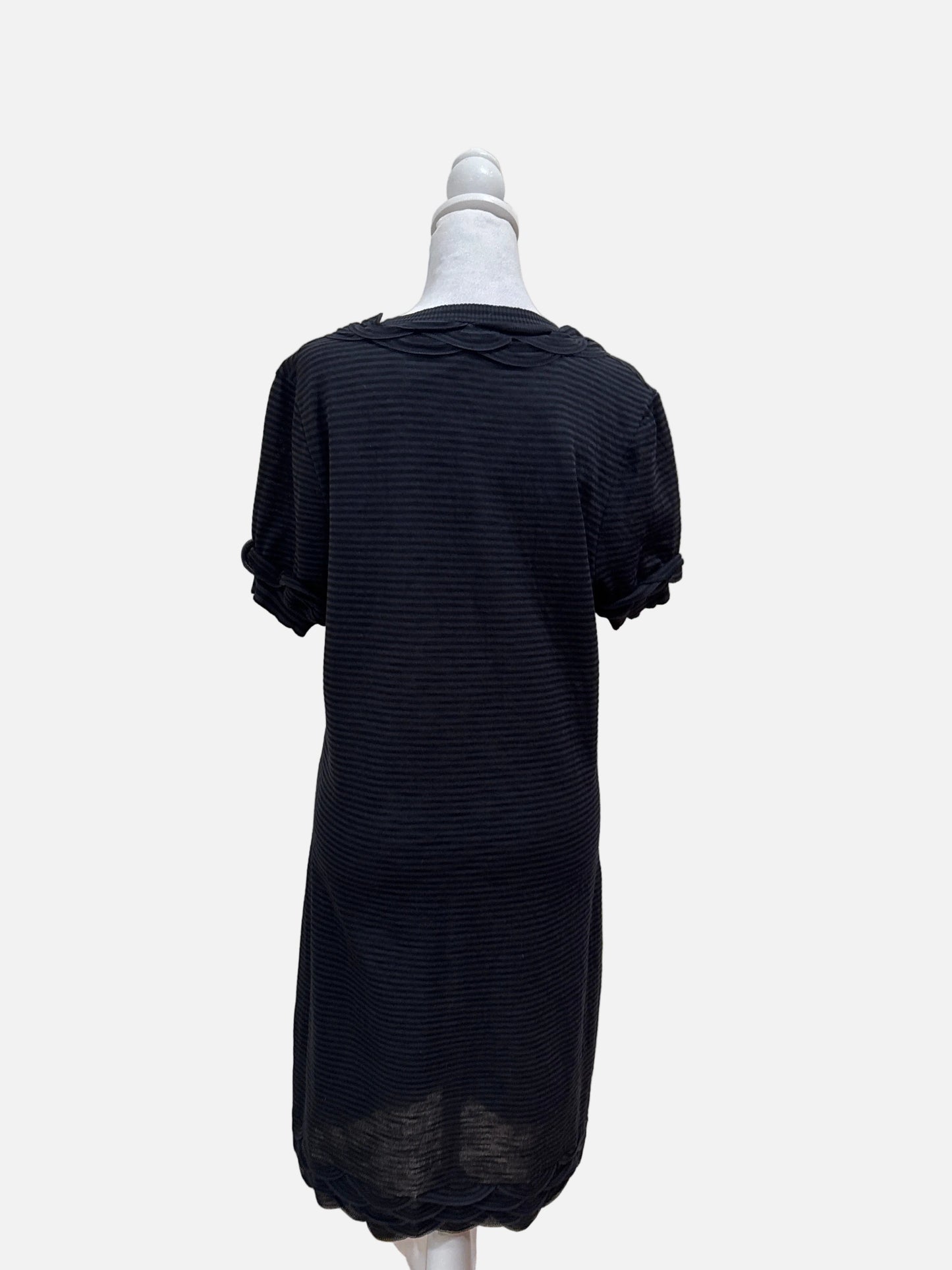 Chanel Striped V-Neck Dress-DRESS-Gazelle Fashion and Style