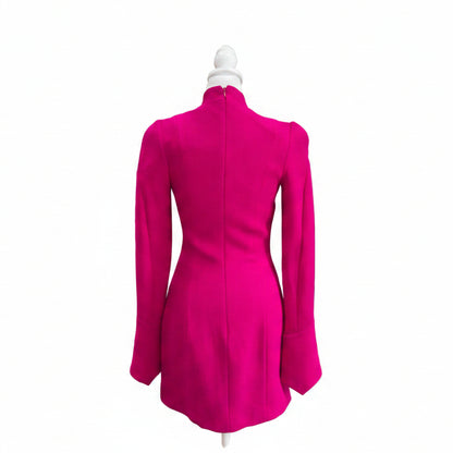 Oliver Theyskens Fushia Midi Dress- Gazelle Fashion and Style 