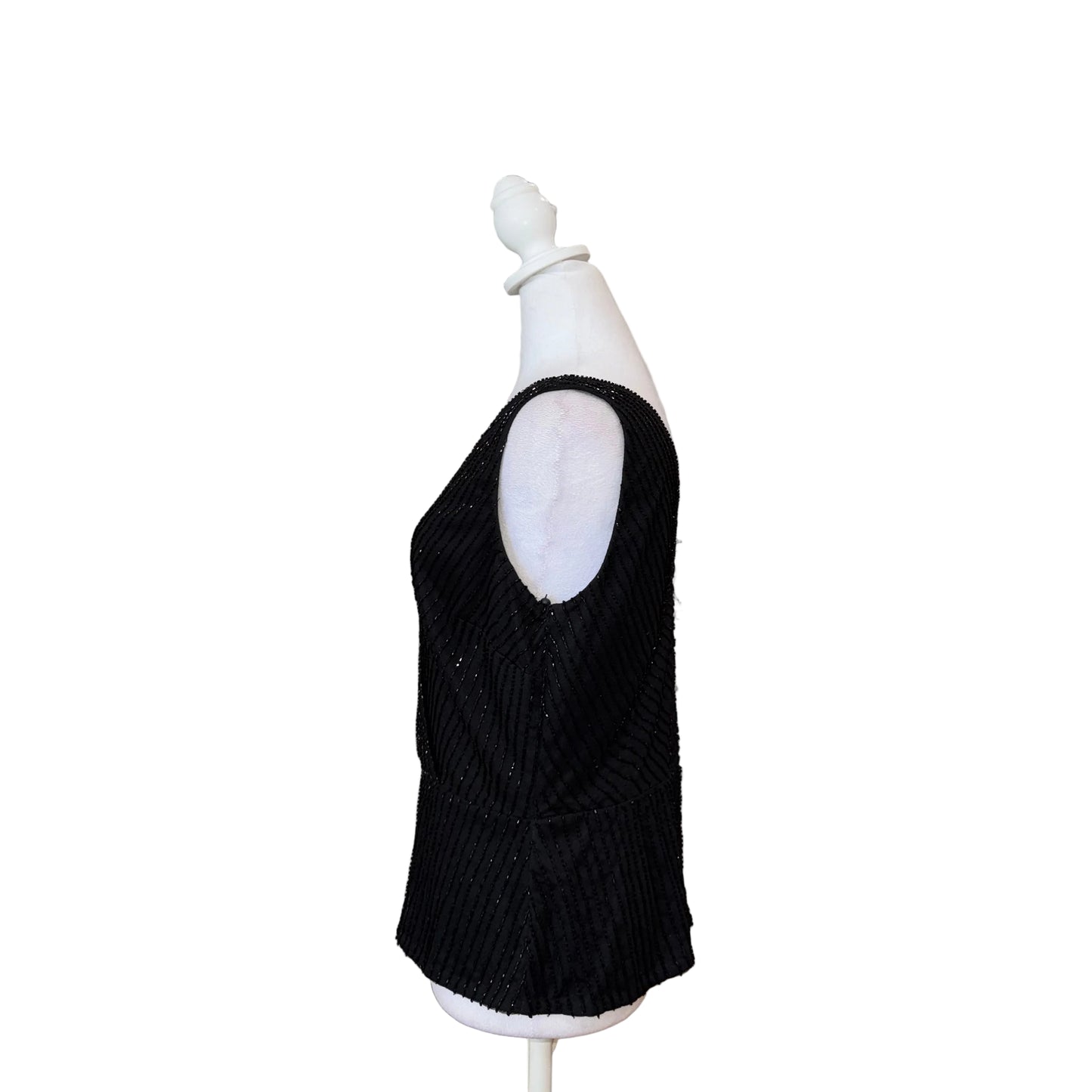 Adriana Papell Sleeveless Beaded Top- Gazelle Fashion and Style 