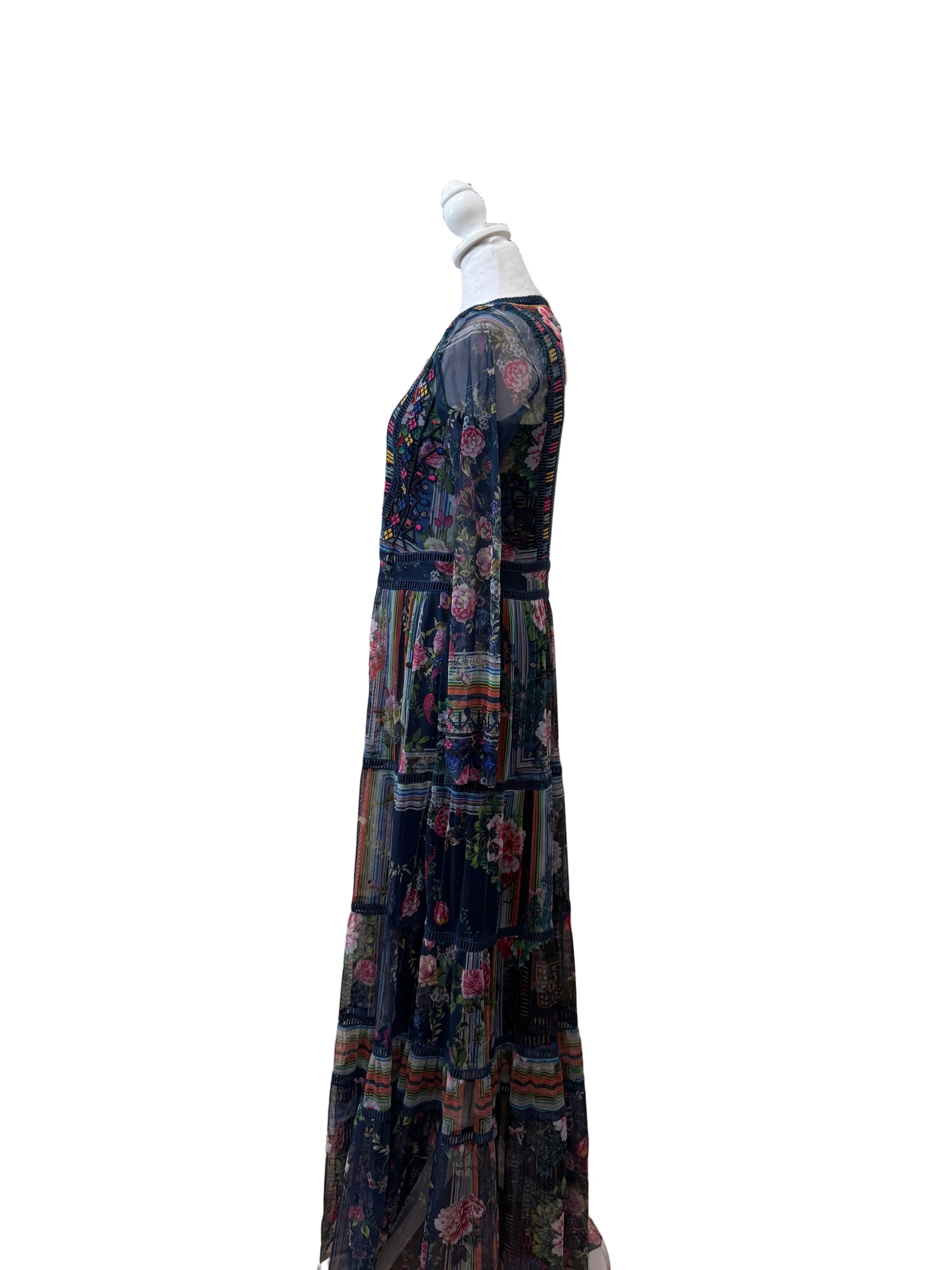 Johnny Was Embroidered Maxi Dress-DRESS-Gazelle Fashion and Style