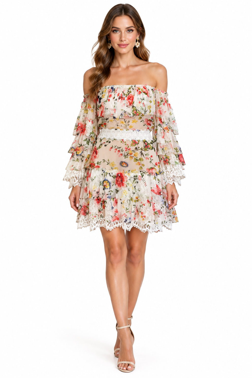Alice + Olivia Floral Mini Dress-  Gazelle Fashion and Style 