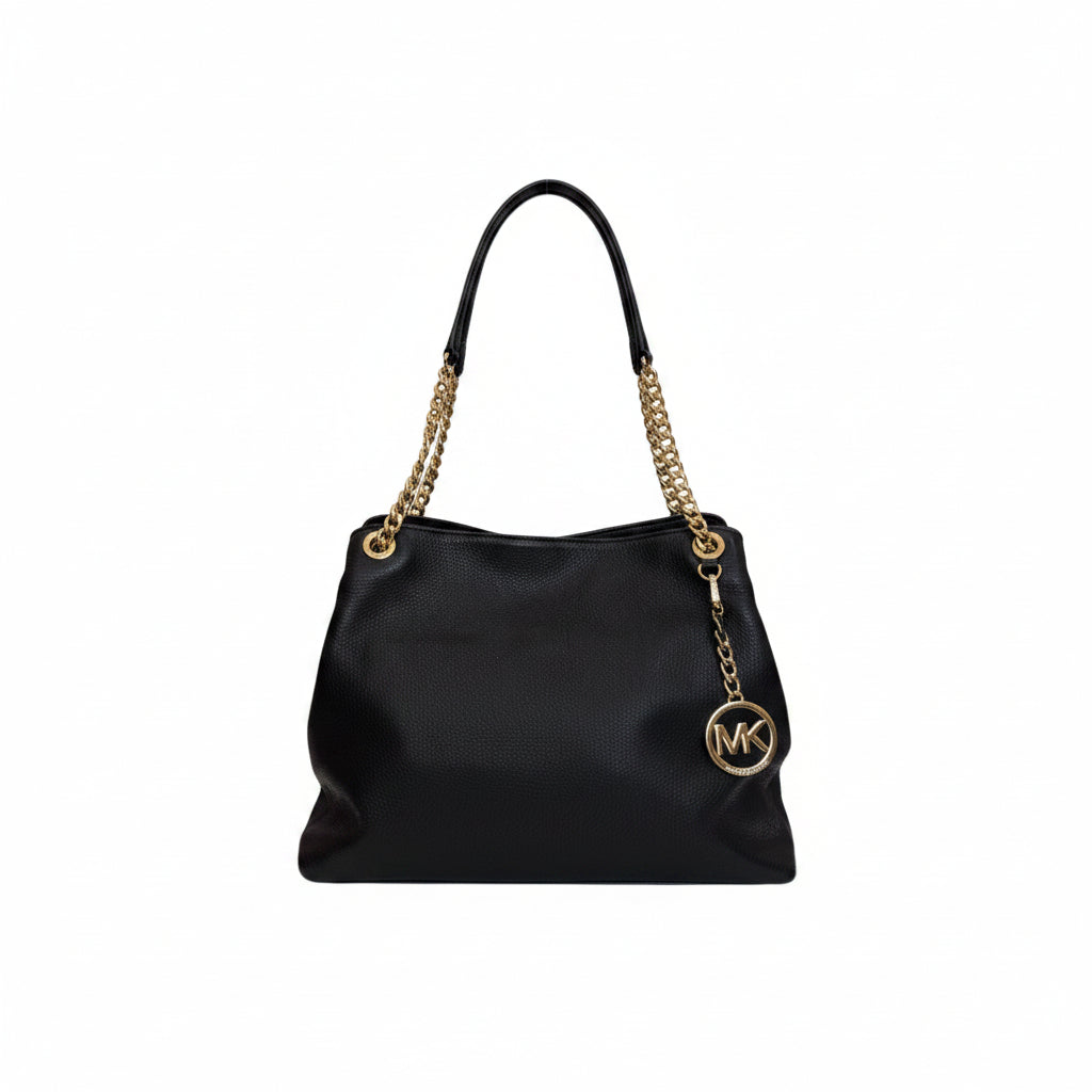 Michael Kors Black Shoulder Bag-HANDBAGS-black-Excellent-Gazelle Fashion and Style