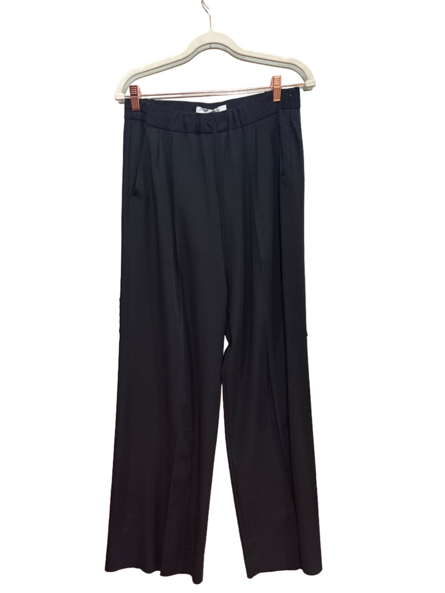 MaxMara Black Wide-Leg pants- Size 44, US 10 $249-Pants-Gazelle Fashion and Style