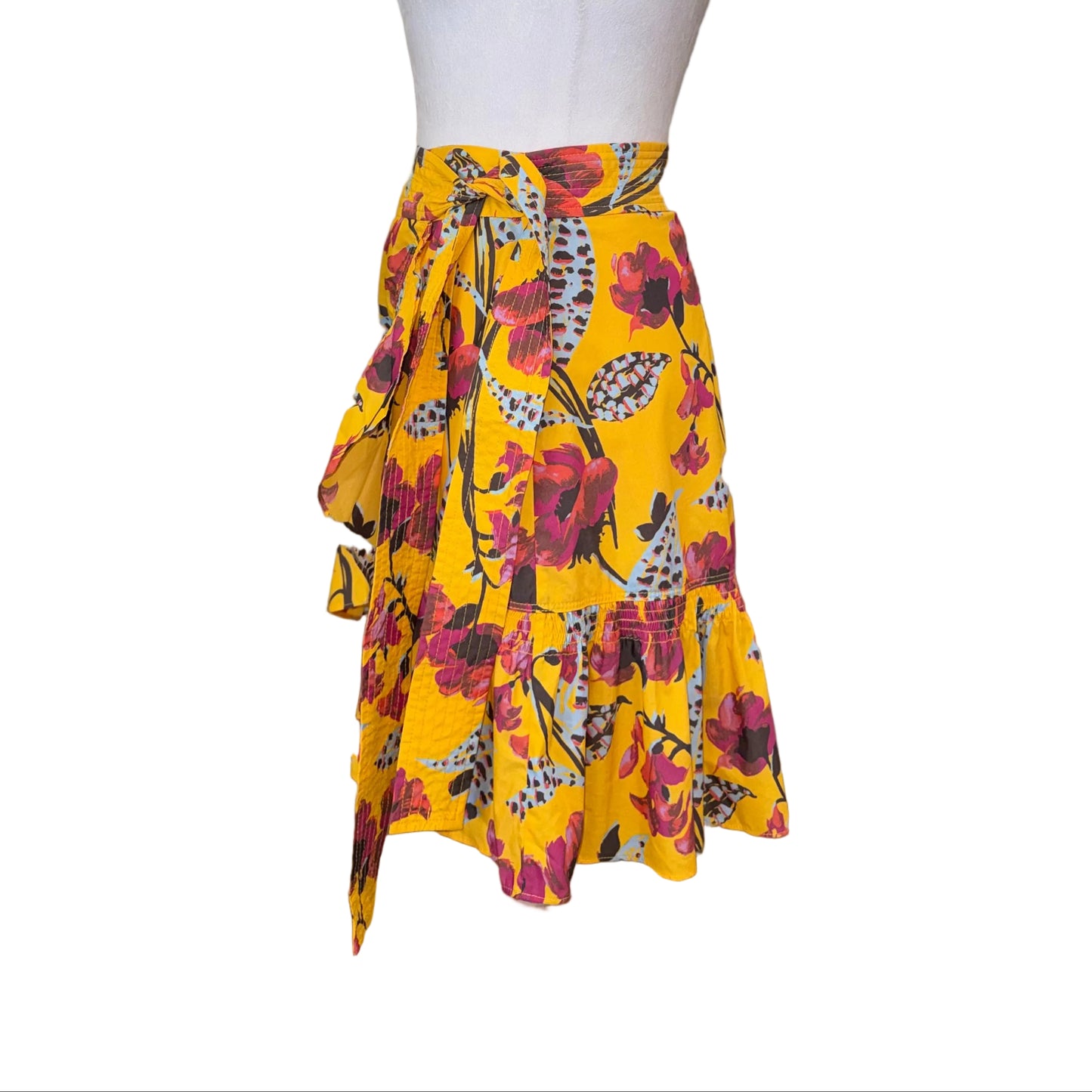 A.LC Hampton Floral Mini Wrap Skirt- Gazelle Fashion and Style 