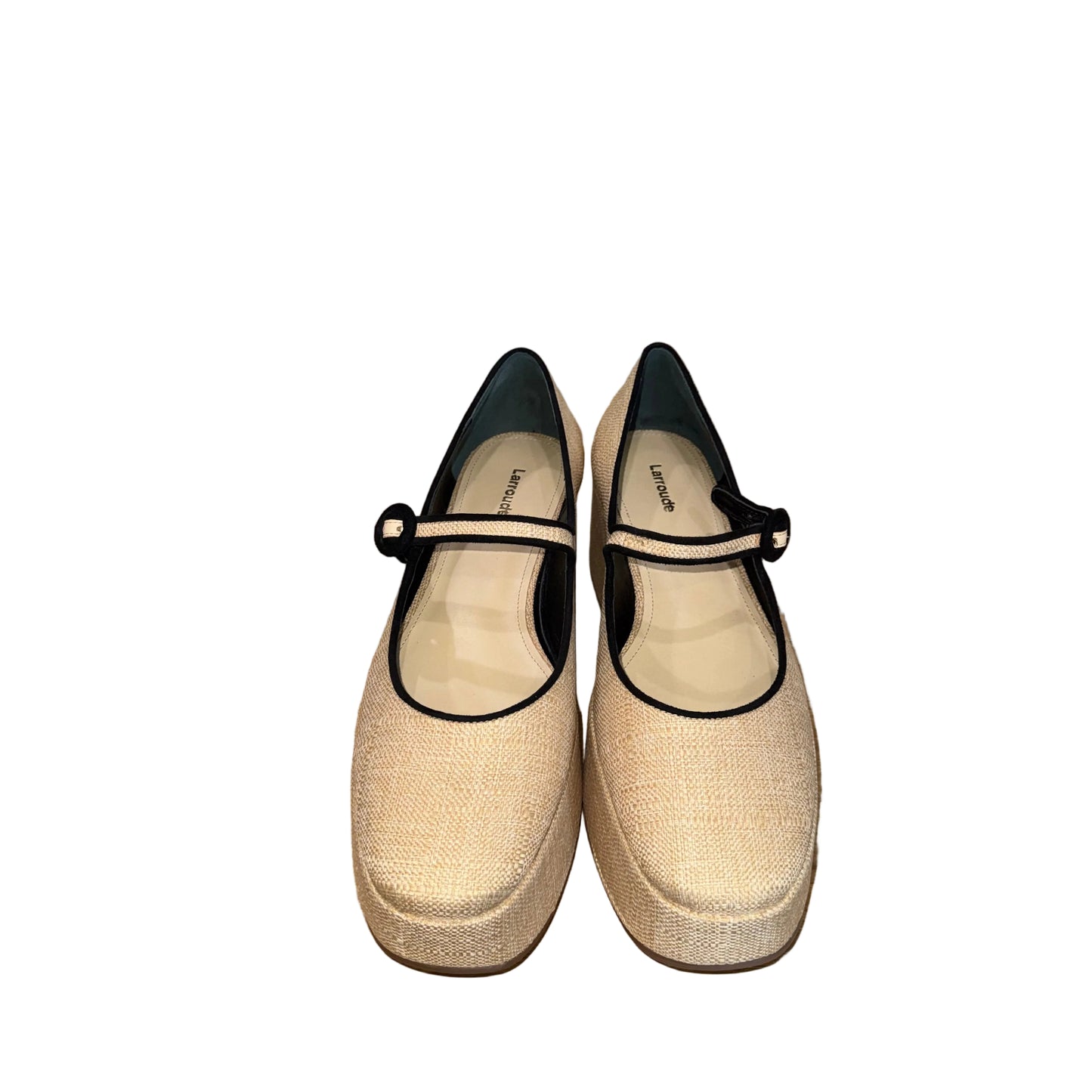 Larroude Blair Raffia Platform Shoes-Gazelle Fashion and Style