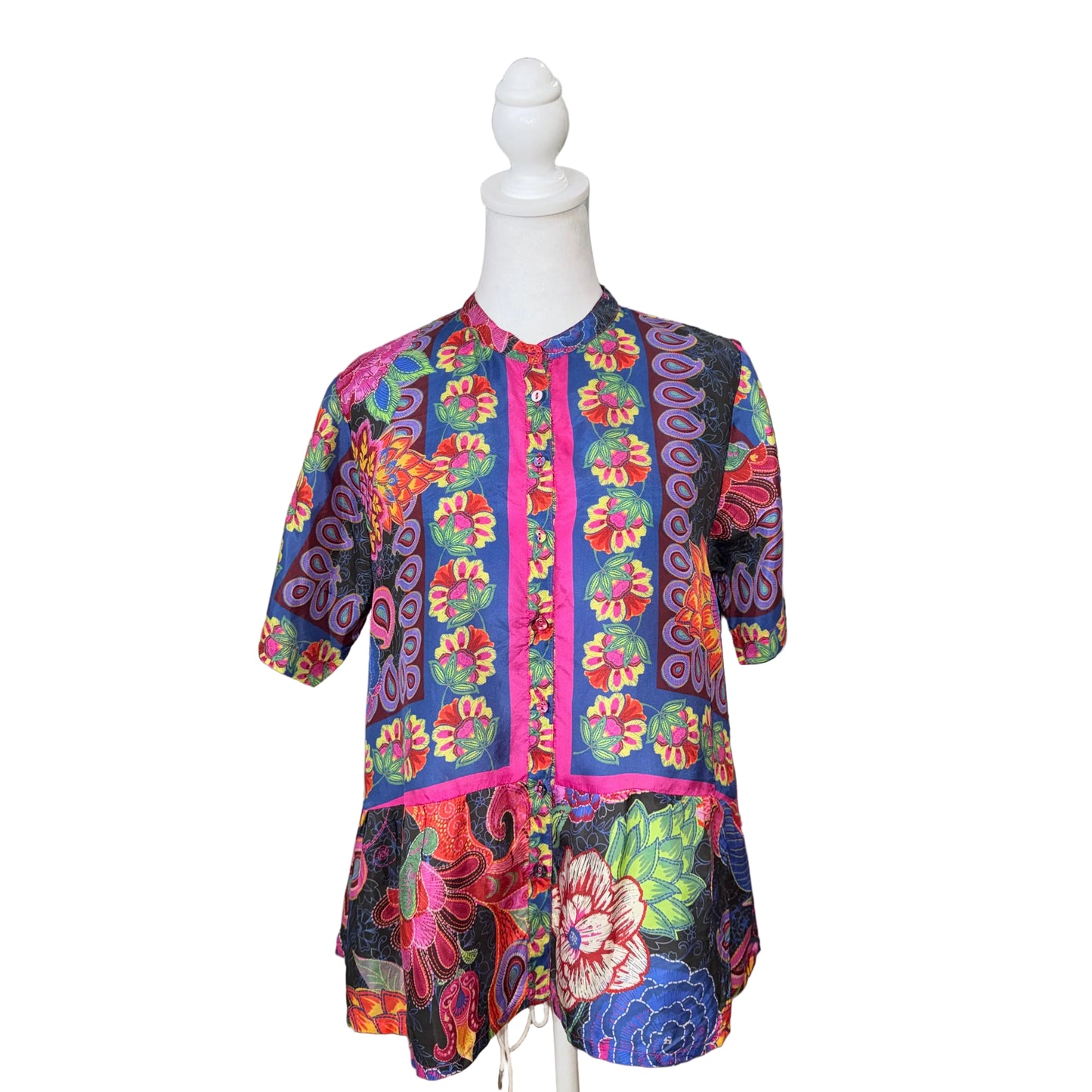 Johnny Was 100% Silk Emberwing Top- Gazelle Fashion and Style 