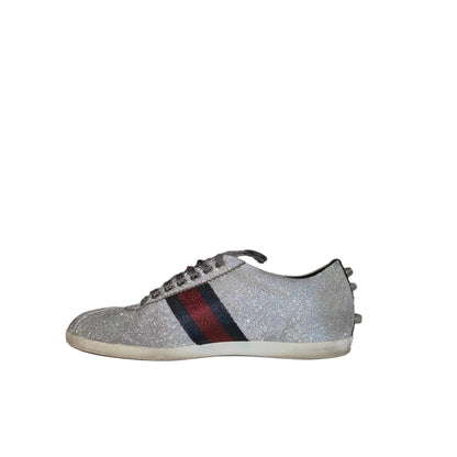 Gucci Glitter Fabric Sneakers-SHOES-Gazelle Fashion and Style