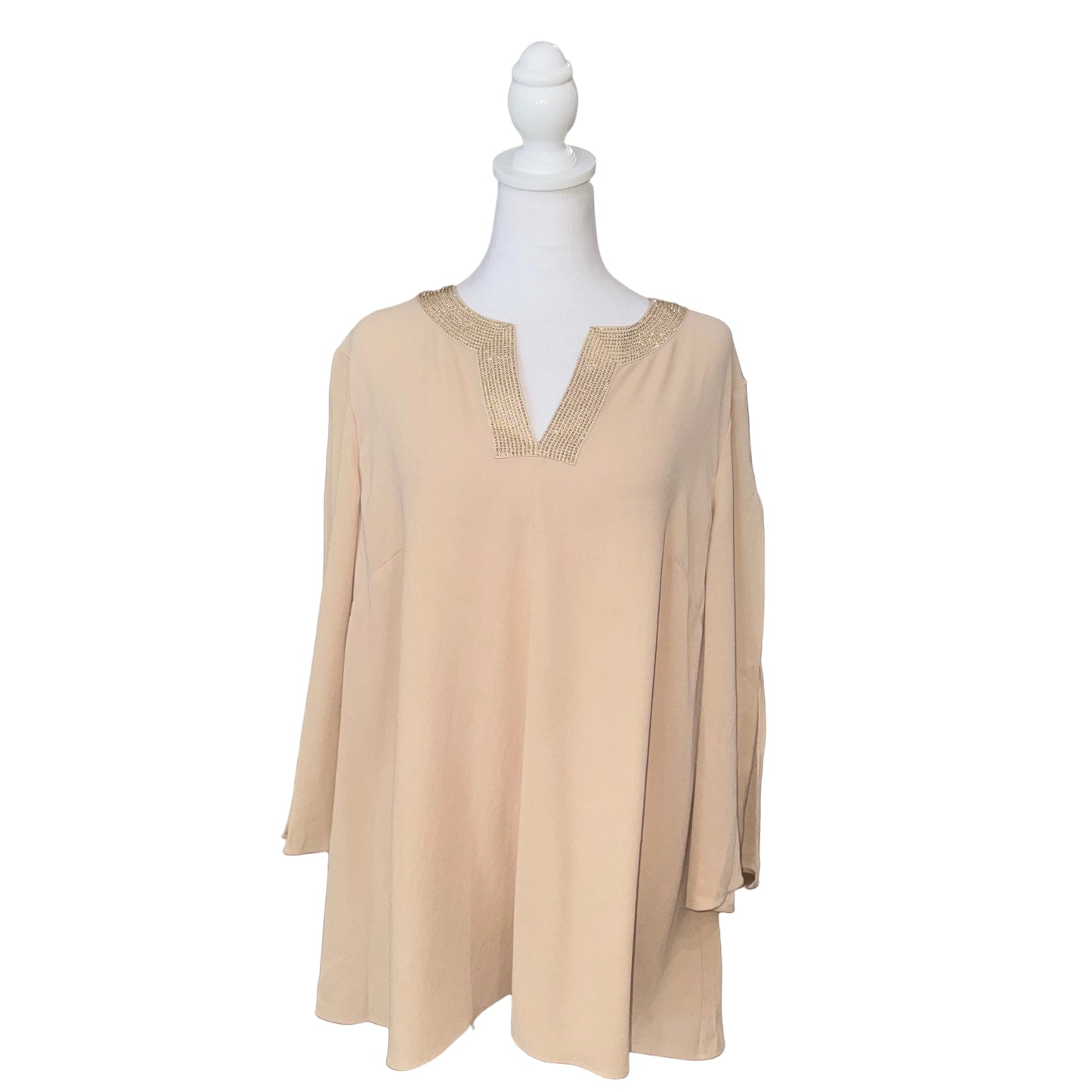 St. John Beaded Neck Top- Gazelle Fashion and Style 