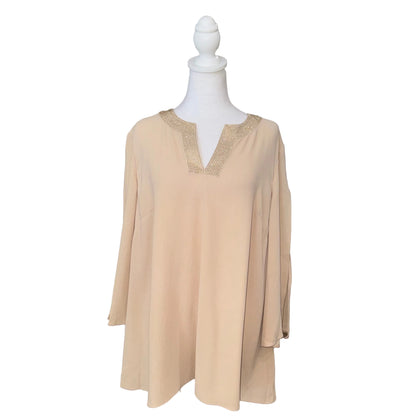 St. John Beaded Neck Top- Gazelle Fashion and Style 