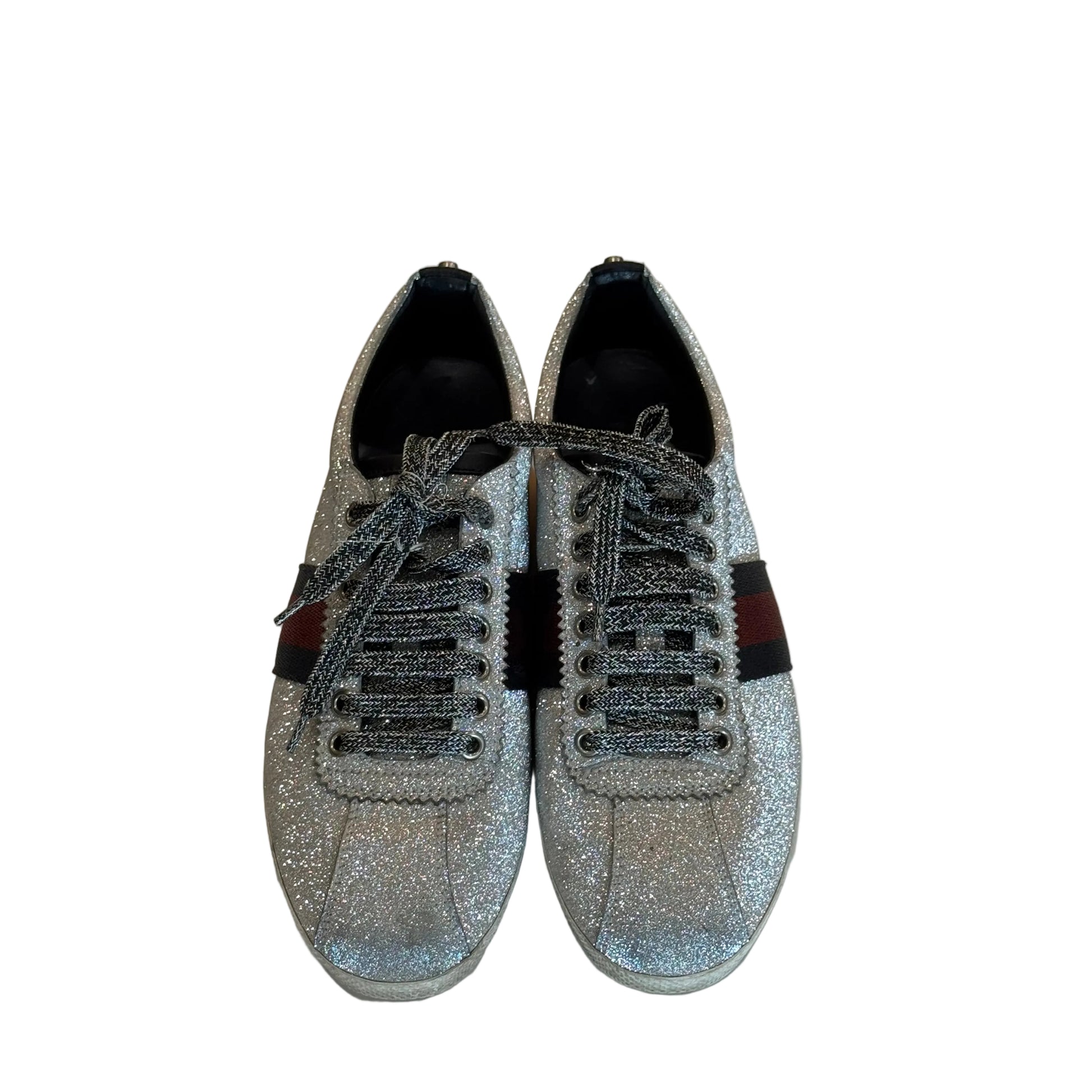 Gucci Glitter Fabric Sneakers-SHOES-Gazelle Fashion and Style