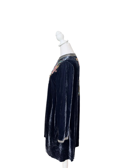 Johnny Was Quito Velvet Dress- Gazelle Fashion and Style