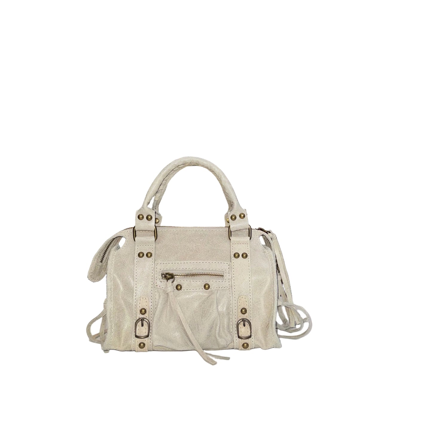 Top Handle Leather Handbag-HANDBAGS-Gazelle Fashion and Style