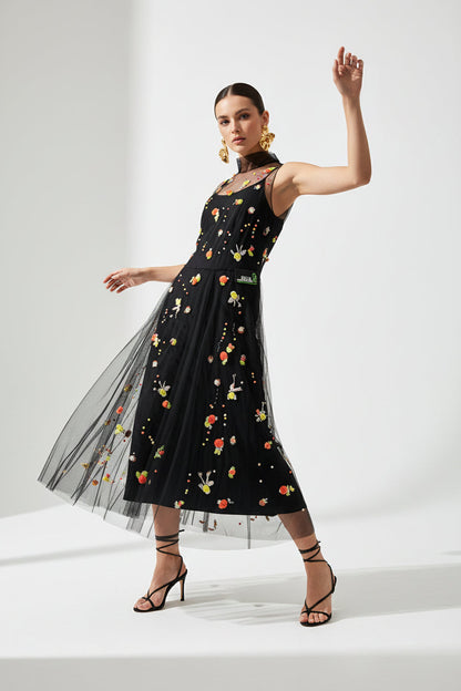 Prada 2018 Runway Multi Tulle Sporty Dress-Dresses-Gazelle Fashion and Style