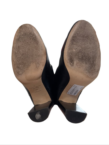 Kate Spade New York Hazel Black Leather Self-Tie Boot- Size 8 $148.00-Shoes-Gazelle Fashion and Style