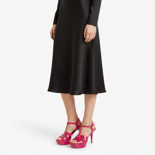YSL Pink Tribute Platforms-SHOES-Gazelle Fashion and Style