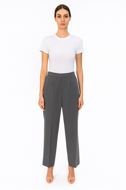 MaxMara Grey Wool Pant-Pants-Gazelle Fashion and Style