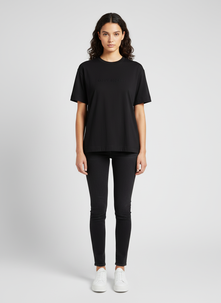 Givenchy Black T-Shirt-TOPS-Gazelle Fashion and Style