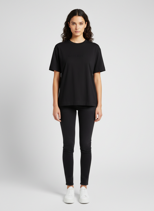 Givenchy Black T-Shirt-TOPS-Gazelle Fashion and Style
