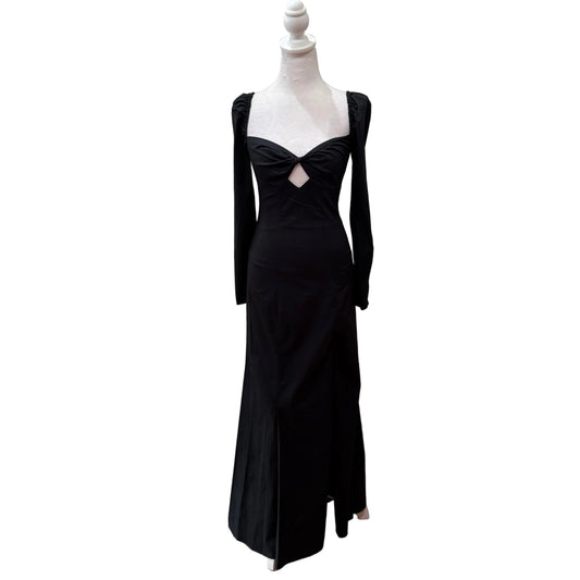 Staud Josephine Cotton Poplin Dress-DRESS-black-New-Gazelle Fashion and Style