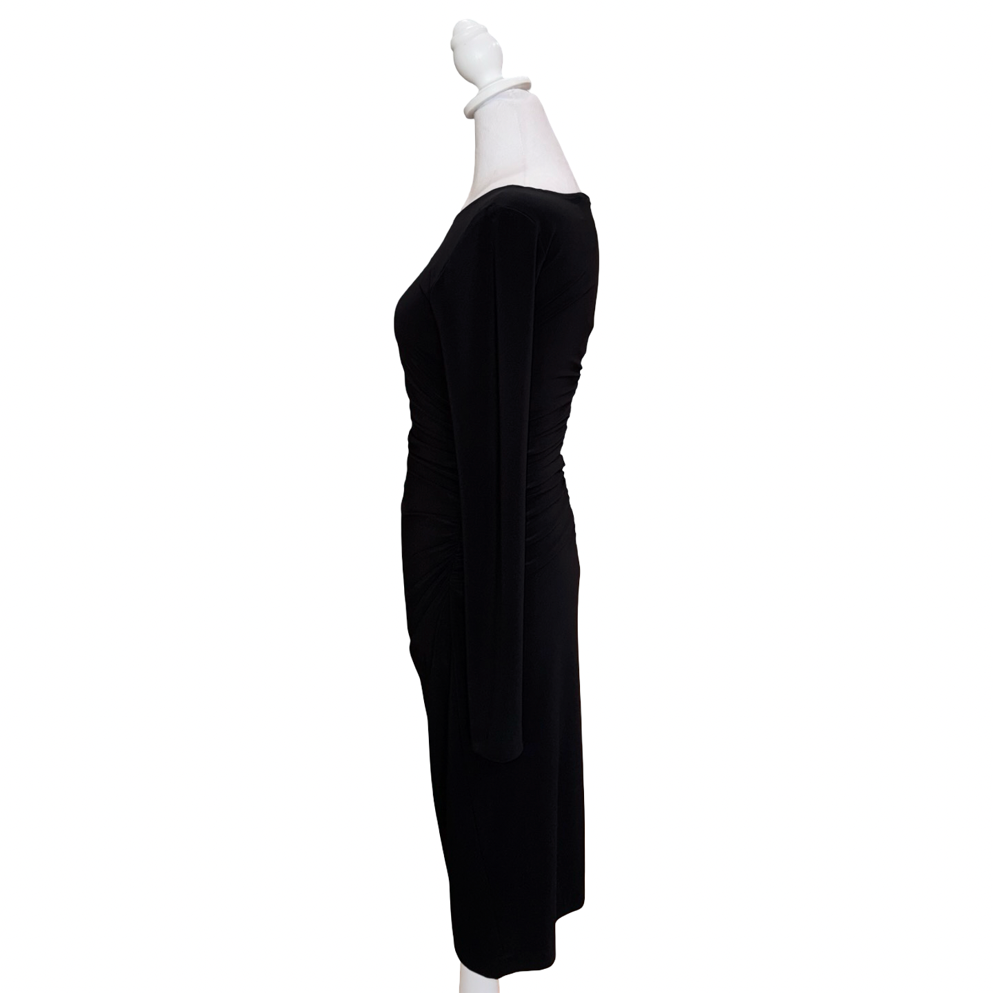 Norma Kamali Black Midi Dress- Gazelle Fashion and Style 