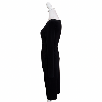 Norma Kamali Black Midi Dress- Gazelle Fashion and Style 