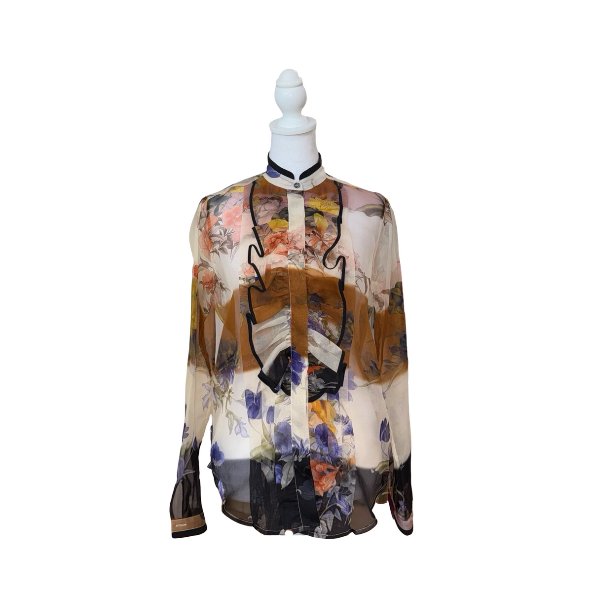 Etro Sheer Floral Print Blouse- Gazelle Fashion and Style 