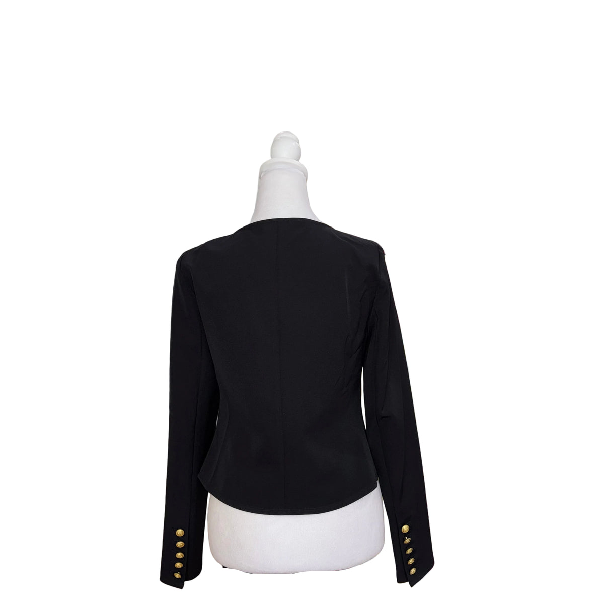 L'AGENCE Black Long Sleeve Top-TOPS-Gazelle Fashion and Style