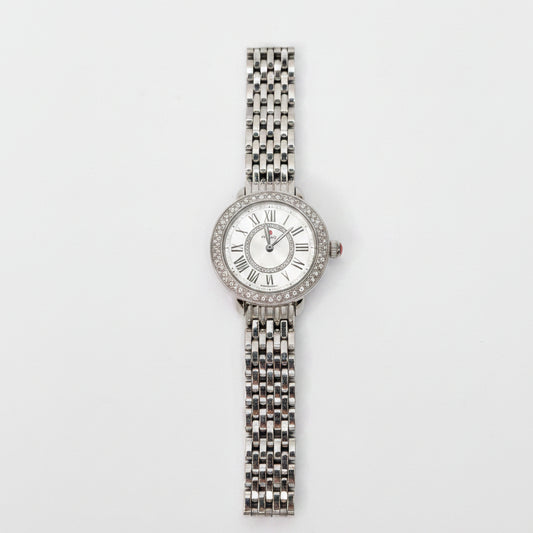 Michele Serein Diamond Watch-WATCH-27.5mm-silver-Excellent-Gazelle Fashion and Style