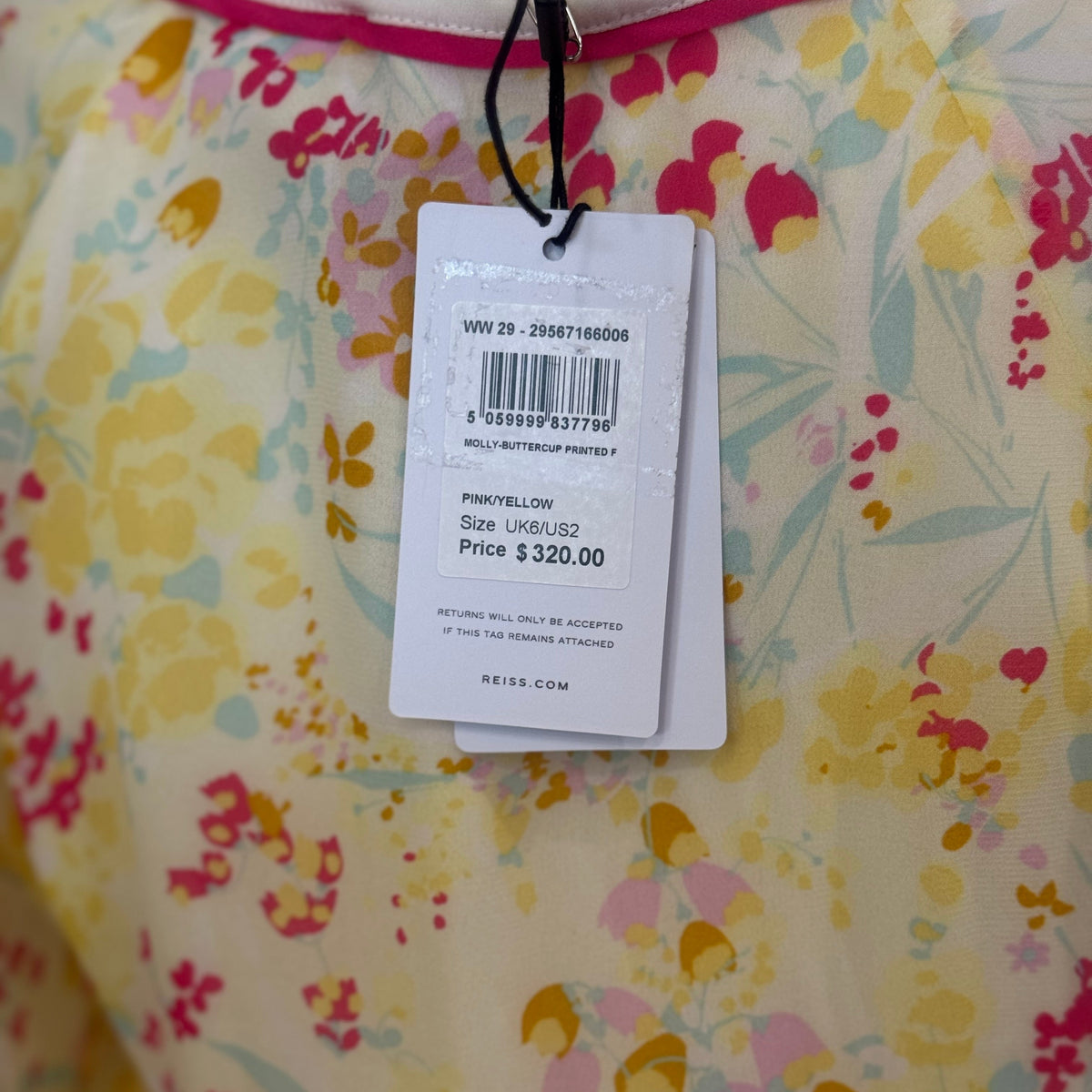 Reiss Floral Print Dress $99- Gazelle Fashion and Style 
