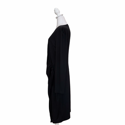 St. John Black Midi Dress- Gazelle Fashion and Style 