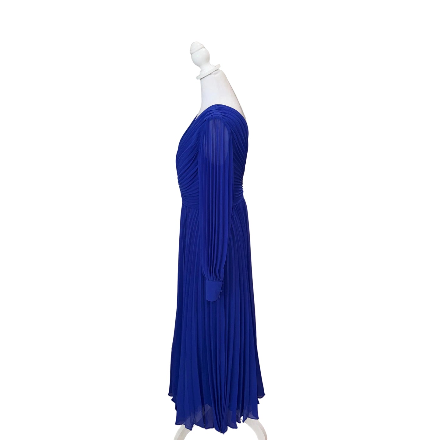 Badgely Mischka Pleated Maxi Dress-DRESS-Gazelle Fashion and Style