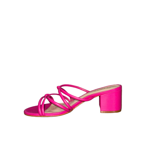 Schutz Hot Pink Leather Heels-SHOES-8-Pink-New-Gazelle Fashion and Style