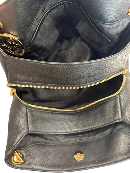 Michael Kors Black Shoulder Bag-HANDBAGS-Gazelle Fashion and Style