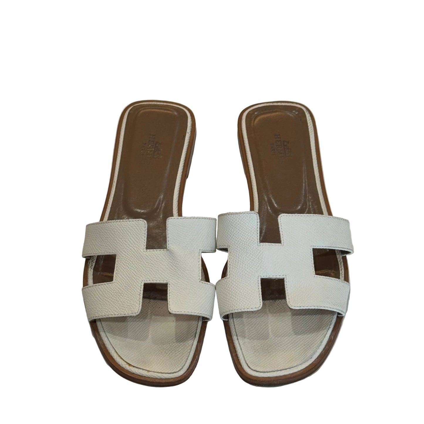Classic Hermes Oran Calfskin Leather-SANDAL-Gazelle Fashion and Style