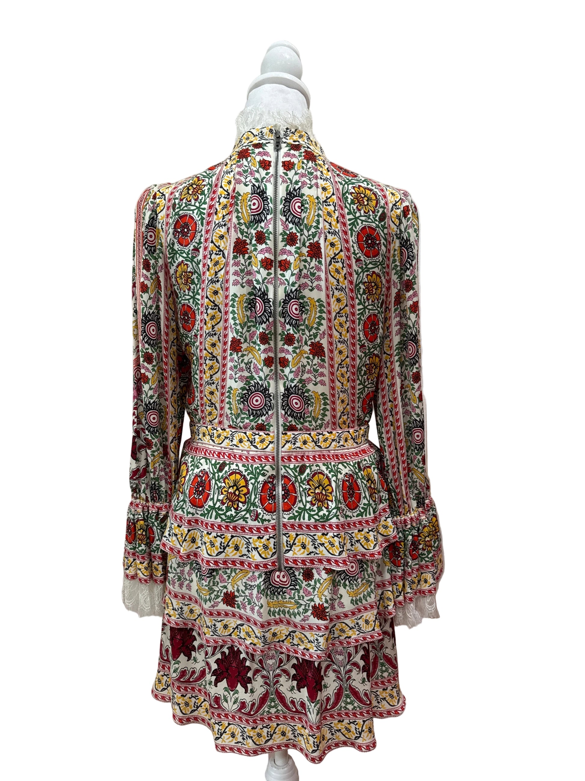 Alice and Olivia Boho Mulit-colored dress-DRESS-Gazelle Fashion and Style