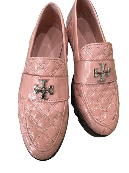 Tory Burch Pink Quilted Mini Everly Chunky Loafers-SHOES-Gazelle Fashion and Style